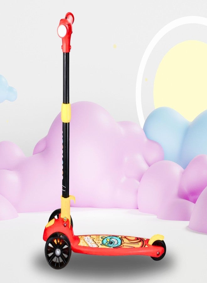 DRUMSTONE 𝟏𝟓 𝐘𝐄𝐀𝐑𝐒 𝐖𝐀𝐑𝐑𝐀𝐍𝐓𝐘 Kids Kick Scooter - Foldable 3-Wheel Scooter for Boys & Girls with Adjustable Height & Smooth Ride - Perfect Outdoor Toy for Fun & Active Play - Image 4